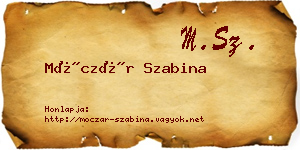 Móczár Szabina névjegykártya